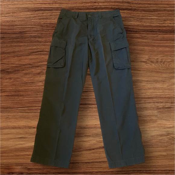 Daniel Cremieux Pants, Cargo Pockets, Forest Green, Men’s 36 Waist x 32” Length - Picture 1 of 12